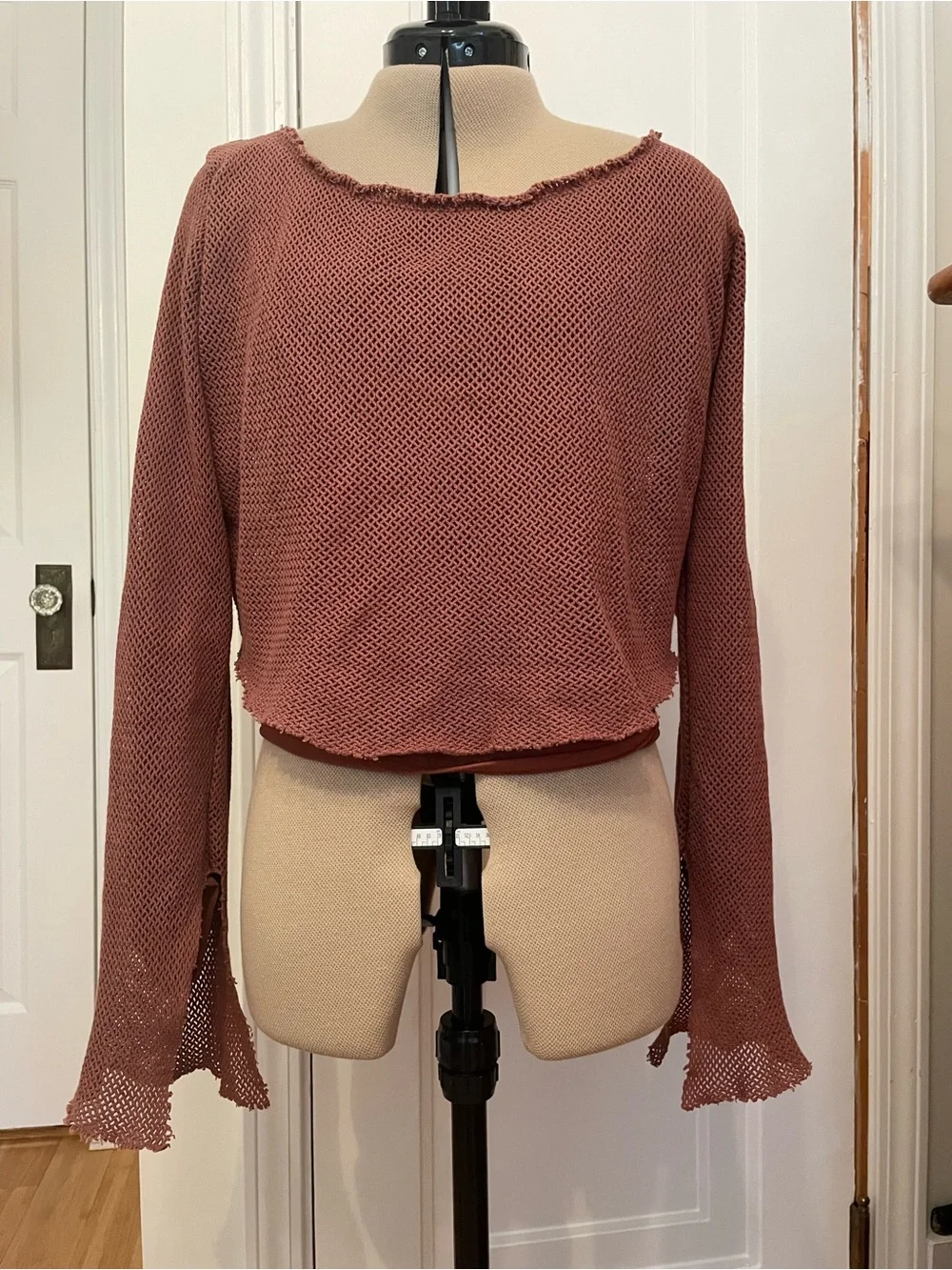 Free People Beau Mesh Layering Blouse Top